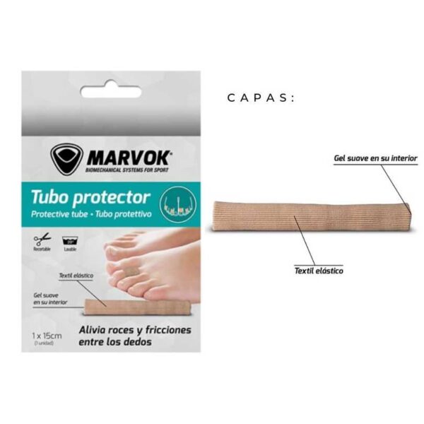 Protective tube for toes