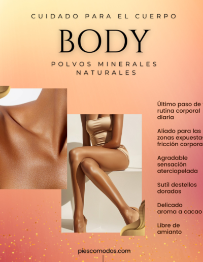 Polvo natural deo antirozaduras para cuerpo Danzarin Body PiesComodos