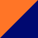 Azul royal/Naranja neon