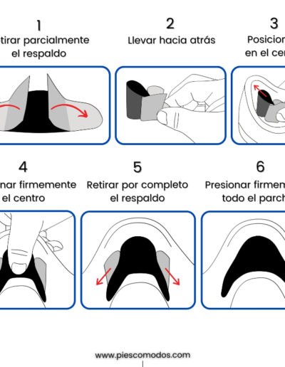 Heel Hole Preventer modo de uso 6 pasos PiesComodos