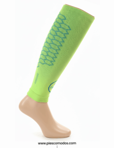 Pernera de compresión deportiva PiesComodos - amarillo neon