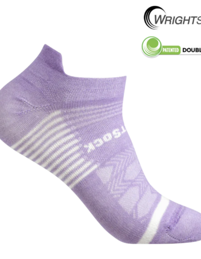 coolmesh II low tab pale lilac wrightsock piescomodos